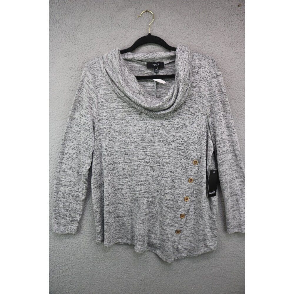 Naif 3/4 Sleeve Cowl Neck Tunic-Size 1X-New with Tags-Very Soft